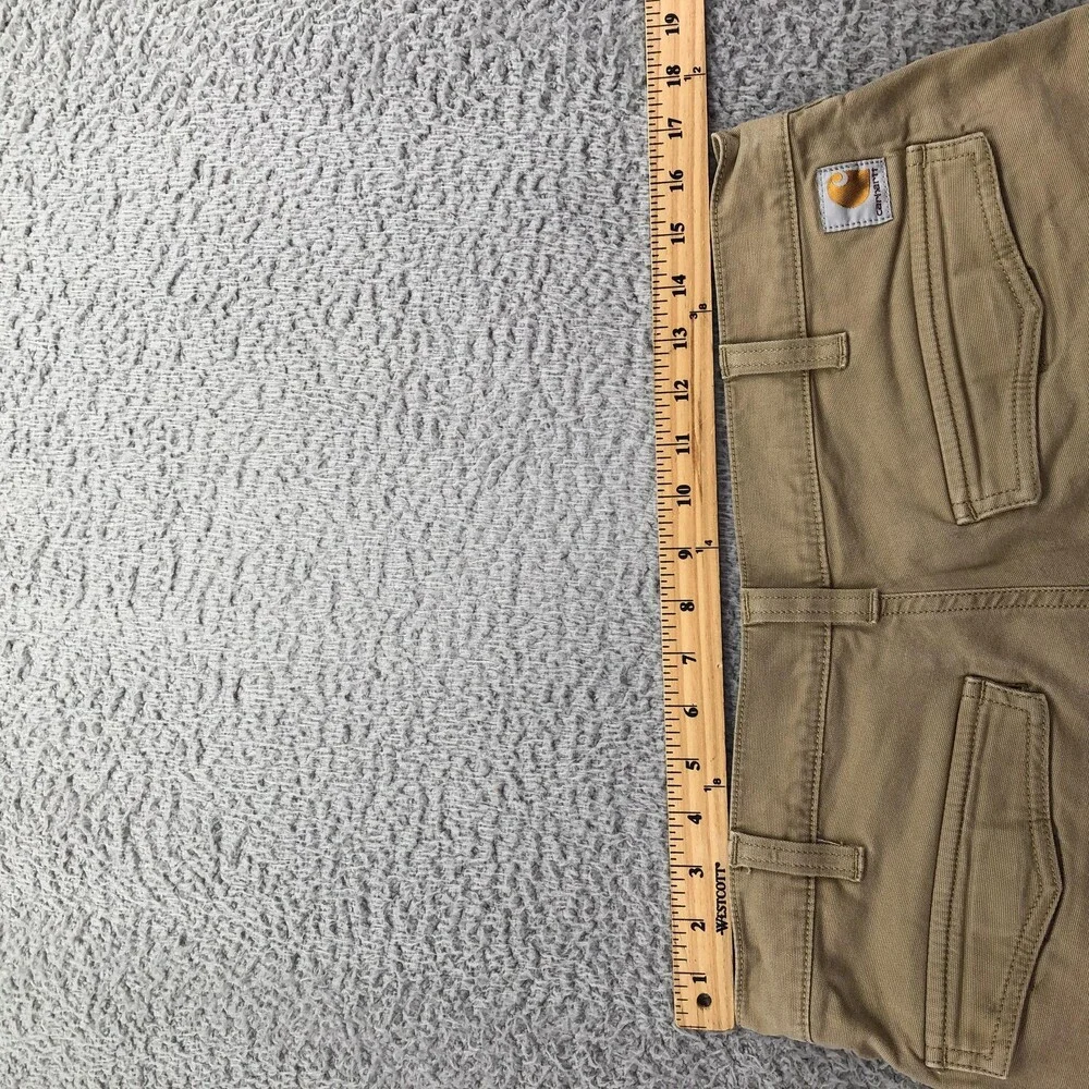 Carhartt Pants Mens 34x30 Beige Cargo Canvas Relaxed Straight Workwear Pockets